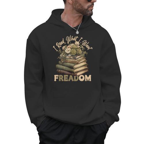 Vintage Censorship Freedom Reading Nerd I Read Banned Books Men Hoodie - Bookorys DE