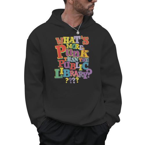 Whats More Punk Than The Public Library T Shirt Book Lover Men Hoodie - Bookorys DE