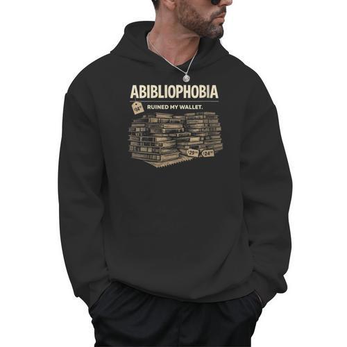 Women's Abibliophobia Ruined My Wallet Book Lover Men Hoodie - Bookorys DE