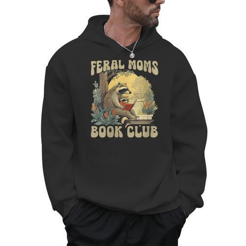 Women's Feral Moms Book Club Men Hoodie - Bookorys CA