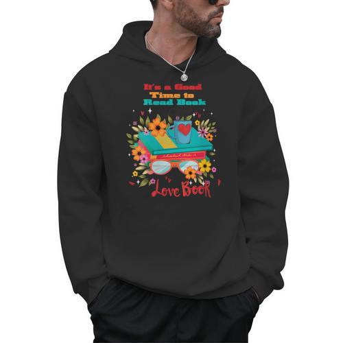 Women's Good Days Read Book Coffee Floral Reader Love Book Men Hoodie - Bookorys CA