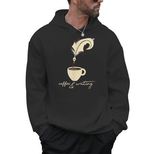 Writer I Author I Book Literature I Coffee And Writing Men Hoodie - Bookorys DE