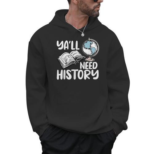 Y'All Need History Historical Book Teacher Student For Men Women Kids Men Hoodie - Bookorys AU