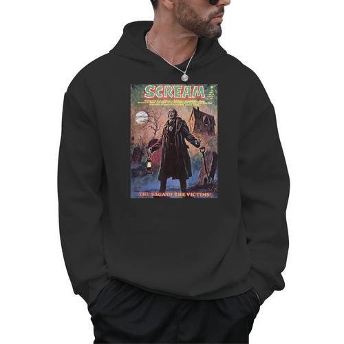 Zombie Halloween Horror Vintage Comic Book Retro Scary Men Hoodie - Bookorys