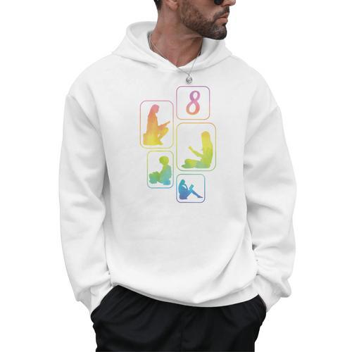 8th Birthday Book Reading Bookworm Book Lover Girls Men Hoodie - Bookorys DE