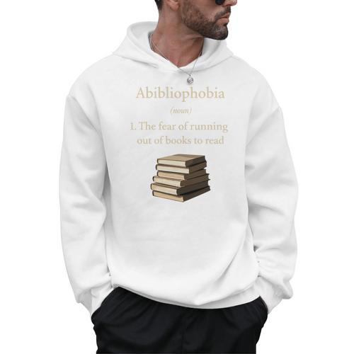 Abibliophobia Definition Book Lover Premium Tri-Blend Men Hoodie - Bookorys CA