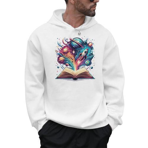Astronomy Space Lover Books Bookworm Men Hoodie - Bookorys