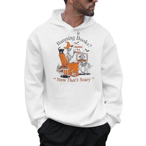 Banning-Books Reading Is A Right Now That’s Scary Halloween Men Hoodie - Bookorys