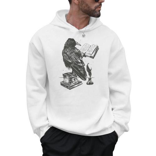 Bird Raven Book Lovers Men Women Graphic Tshirt Men Hoodie - Bookorys AU