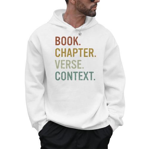 Book Chapter Verse Christian Bible Reformed Theology Men Hoodie - Bookorys AU