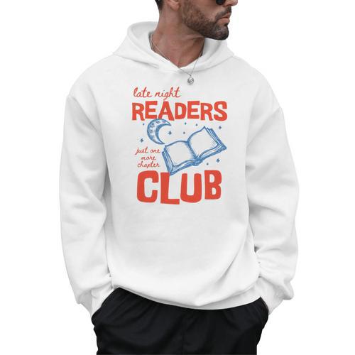 Book Late Night Readers Club Bookish Bookworm Reading Premium Tri-Blend Men Hoodie - Bookorys DE