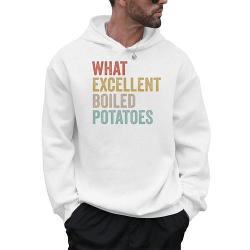 Book Lover Austen Literature What Excellent Boiled Potatoes Men Hoodie - Bookorys