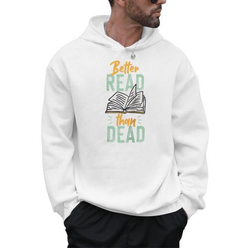 Book Reading Better Read Than Dead Raglan Baseball Tee Men Hoodie - Bookorys
