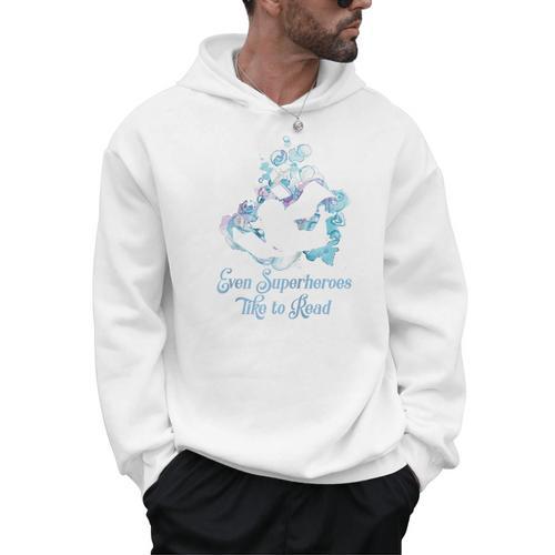 Book Reading Superheroes Like To Read Raglan Baseball Tee Men Hoodie - Bookorys AU