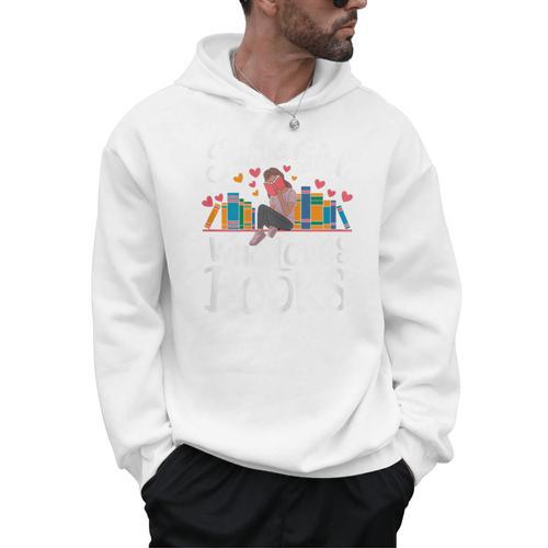 Bookworm Book Just A Girl Who Loves Books Men Hoodie - Bookorys DE