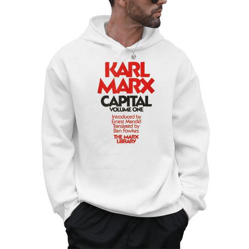 Capital Karl Marx Vintage Book Cover Men Hoodie - Bookorys