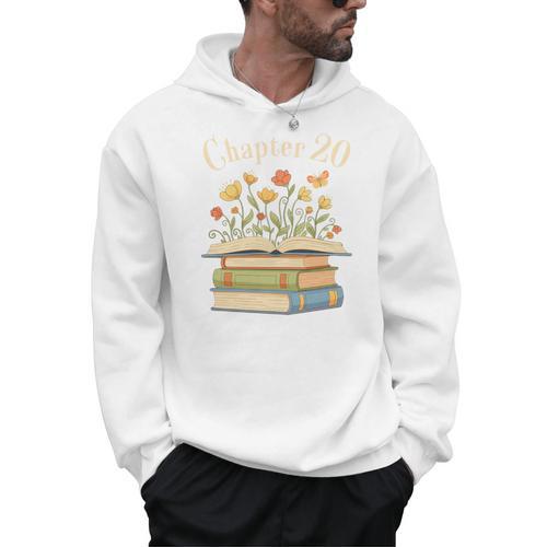 Chapter 20 Turning 20 Years Old Floral Book Premium Tri-Blend Men Hoodie - Bookorys AU