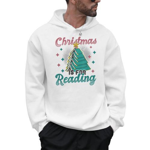 Christmas Is For Reading Books Christmas Tree Books Men Hoodie - Bookorys