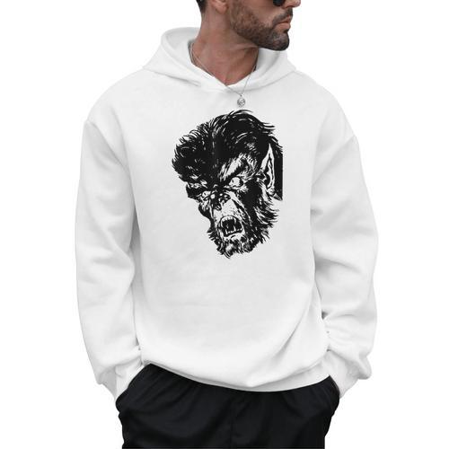 Classic Monster Horror Comic Book Horror Movie Werewolf Men Hoodie - Bookorys