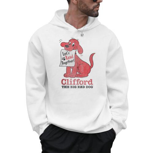 Clifford The Big Red Dog Let's Read Together Vintage Book Men Hoodie - Bookorys