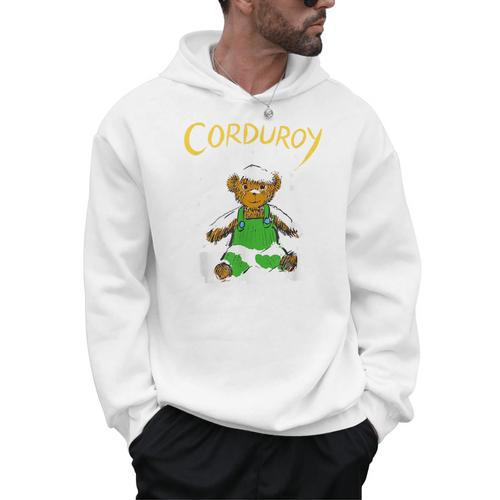 Corduroy Teddy Bear In The Snow Christmas Children's Book Men Hoodie - Bookorys CA