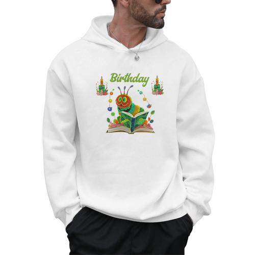 Dad Of Caterpillar Birthday Reading Books Lovers Men Hoodie - Bookorys CA