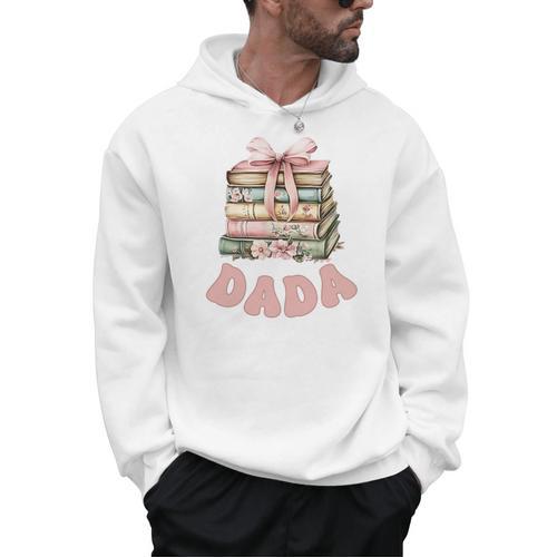 Dada Book First Chapter Birthday Family Matching Party Performance Men Hoodie - Bookorys