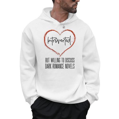 Dark Romance Lover Women Introvert Antisocial Book Club Men Hoodie - Bookorys AU