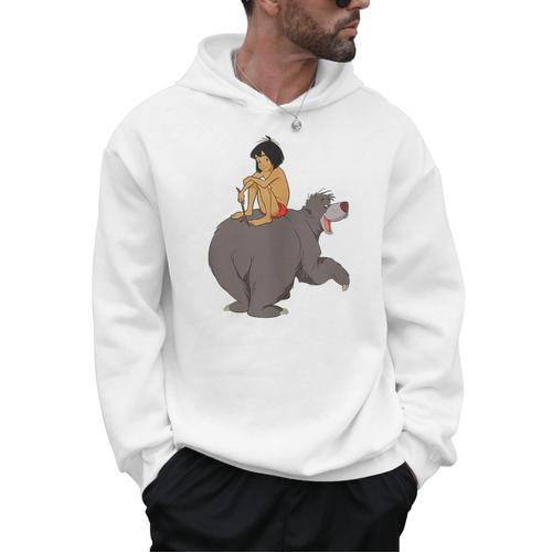 Disney The Jungle Book Mowgli And Baloo Chillin Men Hoodie - Bookorys