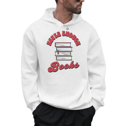 Never Enough Books Book Lover Librarian Teacher Premium Tri-Blend Men Hoodie - Bookorys DE