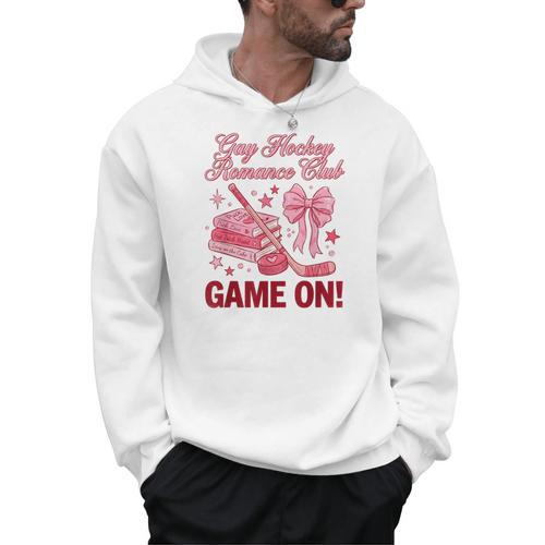 Gay Hockey Romance Club Bookish Smutty Spicy Book Lover Men Hoodie - Bookorys CA