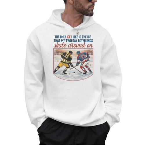 Ice Hockey Romance Reader Book Lover Reading Smut Smutty Men Hoodie - Bookorys