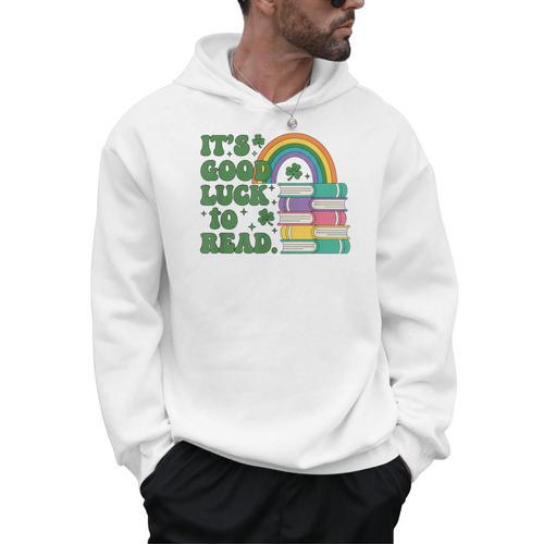 IT S Good Luck To Read Book Lover Men Hoodie - Bookorys DE