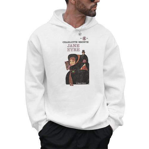 Jane Eyre Charlotte Bronte Vintage Book Cover Men Hoodie - Bookorys