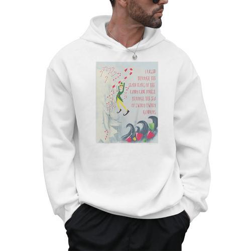 Kids Elf Swirly Twirly Gumdrops Book Page Poster Men Hoodie - Bookorys DE