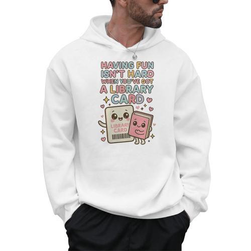 Library Card Shirt Reading Book Lovers For Reader Premium Tri-Blend Men Hoodie - Bookorys AU