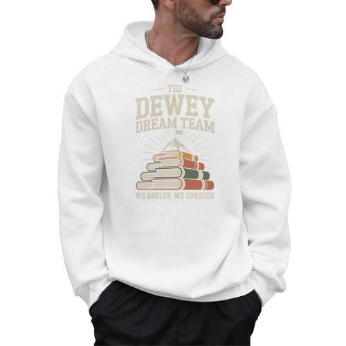 Library Dream Team Mountain Of Books Librarian Men Hoodie - Bookorys DE