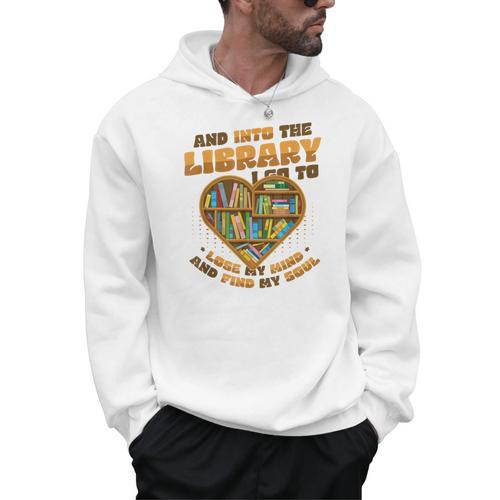 Library Lover Reading Books Librarian Men Hoodie - Bookorys AU