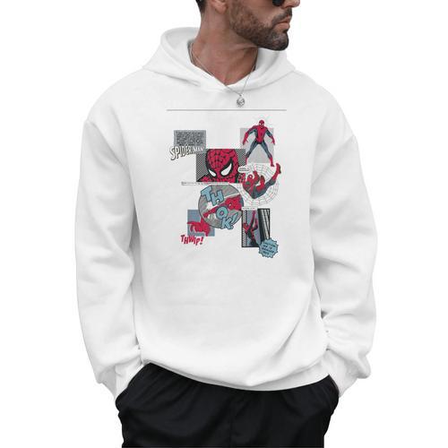 Marvel Comics Spider-Man Classic Comic Book Collage Men Hoodie - Bookorys UK