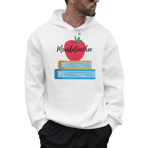 Mouseketeacher A Magical Apple And Books Theme For Teachers Men Hoodie - Bookorys UK