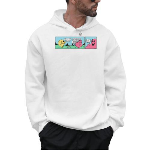 Mr Men Mr Greedy Retro Comic Book Colourful Premium Tri-Blend Men Hoodie - Bookorys