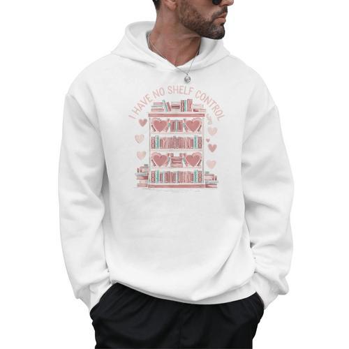 I Have No Shelf Control Book Lover Men Hoodie - Bookorys DE