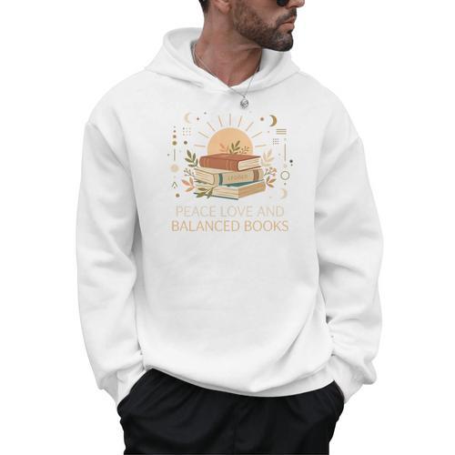 Peace Love And Balanced Books Tax Auditor Accountant Premium Tri-Blend Men Hoodie - Bookorys UK