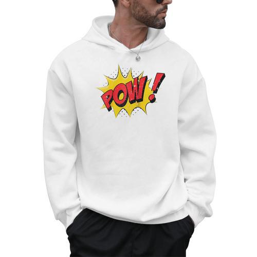 POW Comic Book Cartoon Pop Art Raglan Baseball Tee Men Hoodie - Bookorys DE