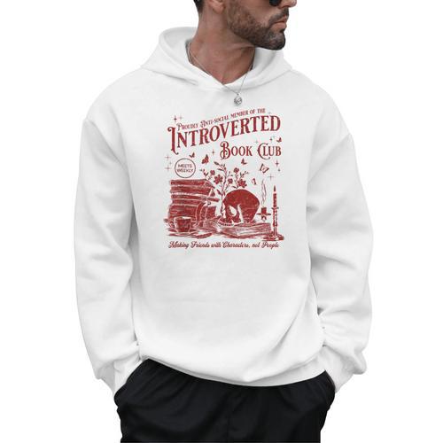 Proud Anti Social Member Of Introverted Book Club Men Hoodie - Bookorys DE