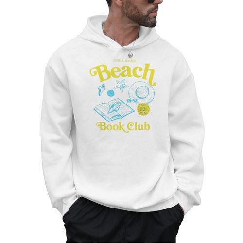 Proud Member Beach Book Club Retro Vintage Summer Bookish Men Hoodie - Bookorys