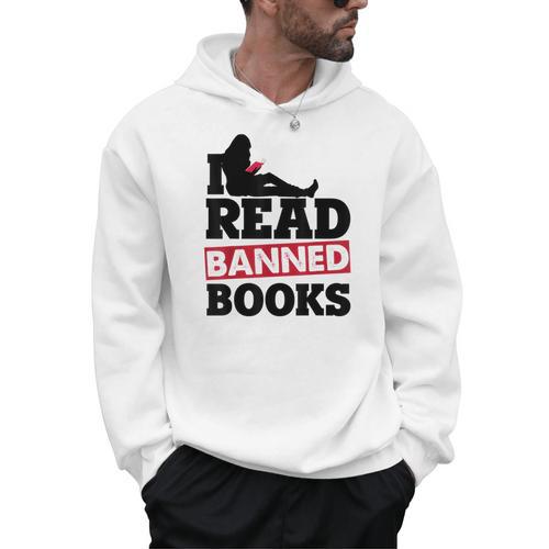 I Read Banned Books Banned Books Week Reading Women Men Hoodie - Bookorys