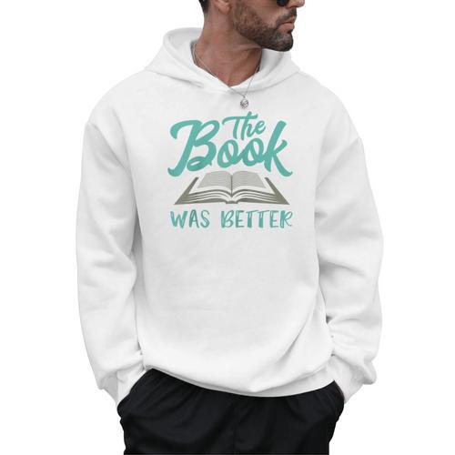 The Read Book Was Better Great Book Reader Lover Literary Raglan Baseball Tee Men Hoodie - Bookorys