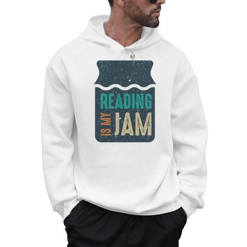 Reading Is My Jam Book Lover And Reading Teacher Men Hoodie - Bookorys