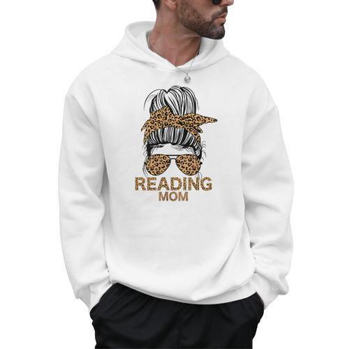 Reading Mom Books Lover Mom Library Mother's Day Men Hoodie - Bookorys AU
